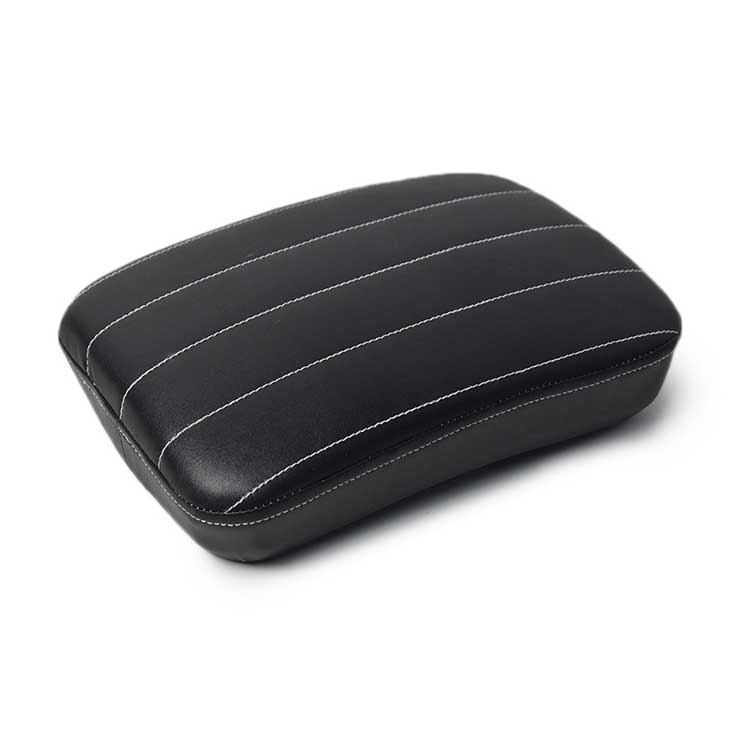 Black Pillion Seat  For Harley Sportster 883 1200 - Vertical Stitching